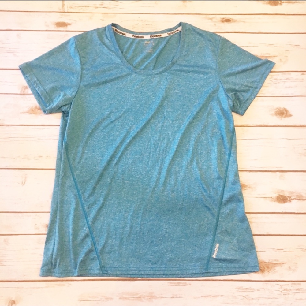 Reebok Turquoise scoop neckline workout tee Size X-Large